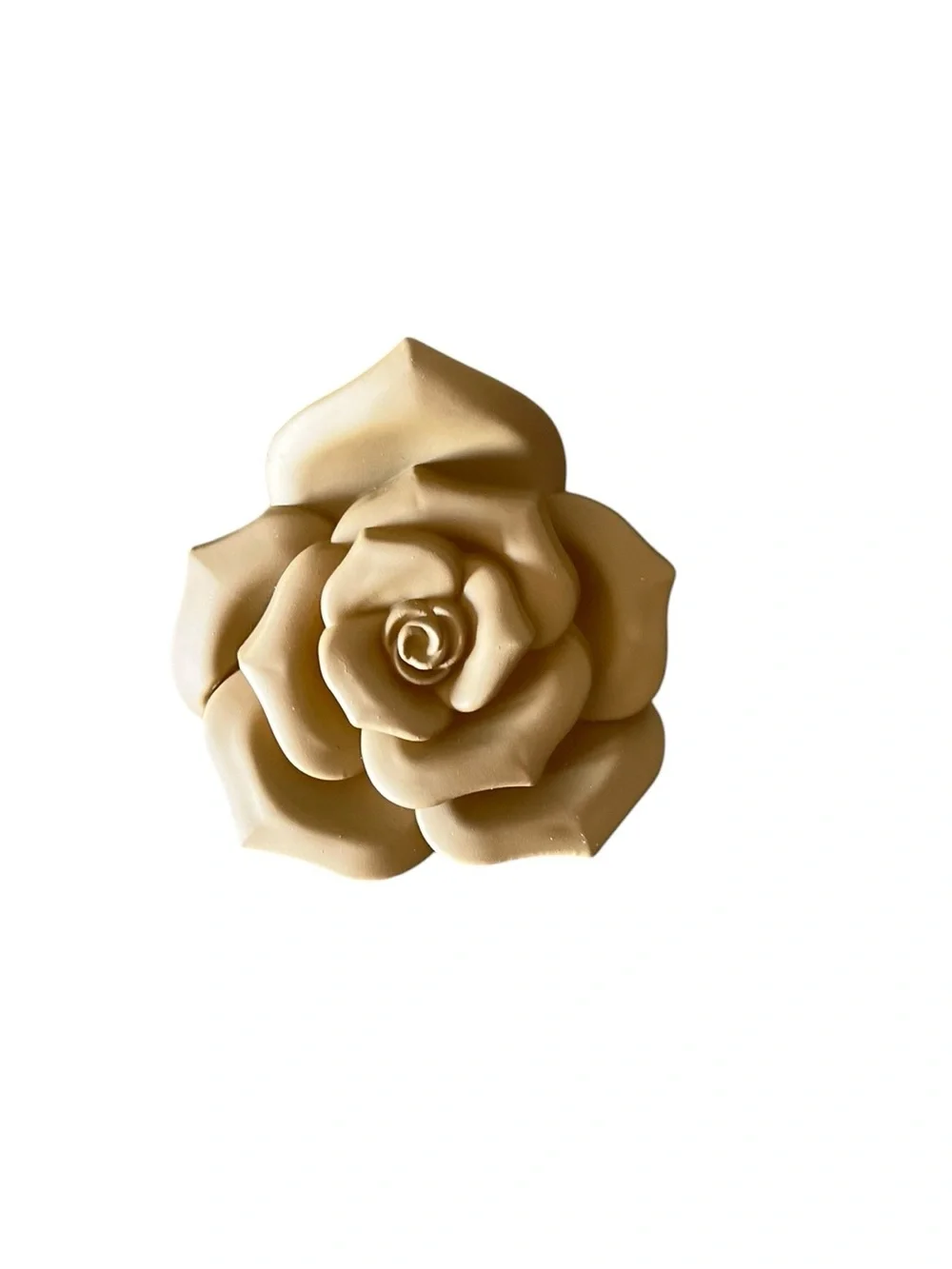 Brown Matte Flower Floral Neutral Boho Classic 2.5